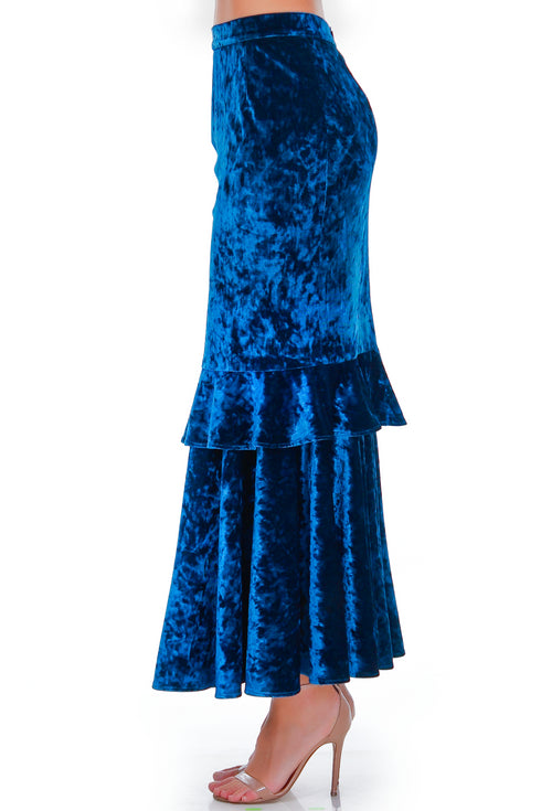 Fusta catifea albastra RM-53